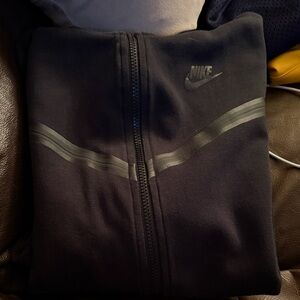 Nike Boys  Black Zip-Up Tech Hoodie